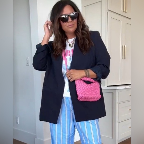 SPANX Jackets & Blazers - SPANX Navy Open-Front Blazer